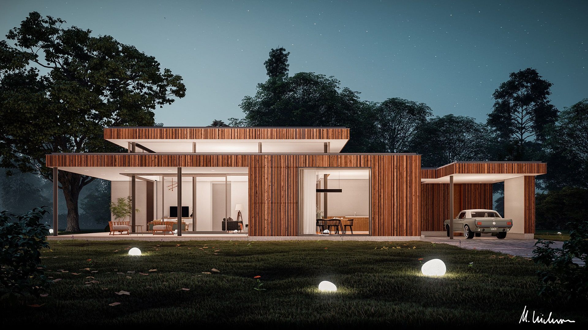 Tektonika modern and minimalistic house construction